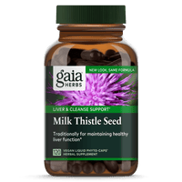 Gaia Herbs Milk Thistle Seed capsules for Liver & Cleanse Support || 120 ct
