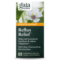 Gaia Herbs Reflux Relief carton front || 14 ct
