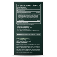 Gaia Herbs Immune Mushroom Blend supplement facts || 40 ct