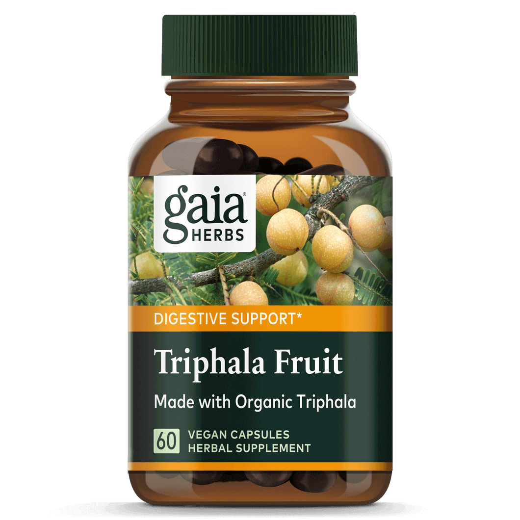 Gaia Herbs Triphala Fruit for Digestive Support || 60 ct