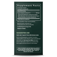 Gaia Herbs Triphala Fruit supplement facts || 60 ct